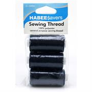  Polyester Sewing Thread Pack, 500m, Navy